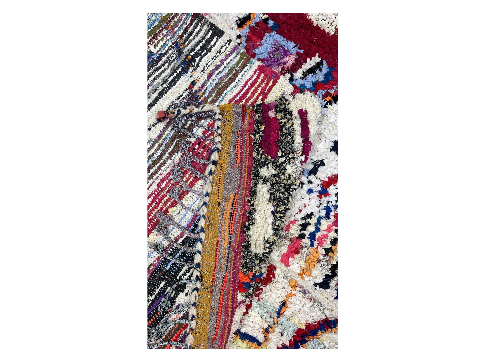 Vintage Moroccan Rug - Tharara Morocco Collection Boucherouite Rugs Of Morocco