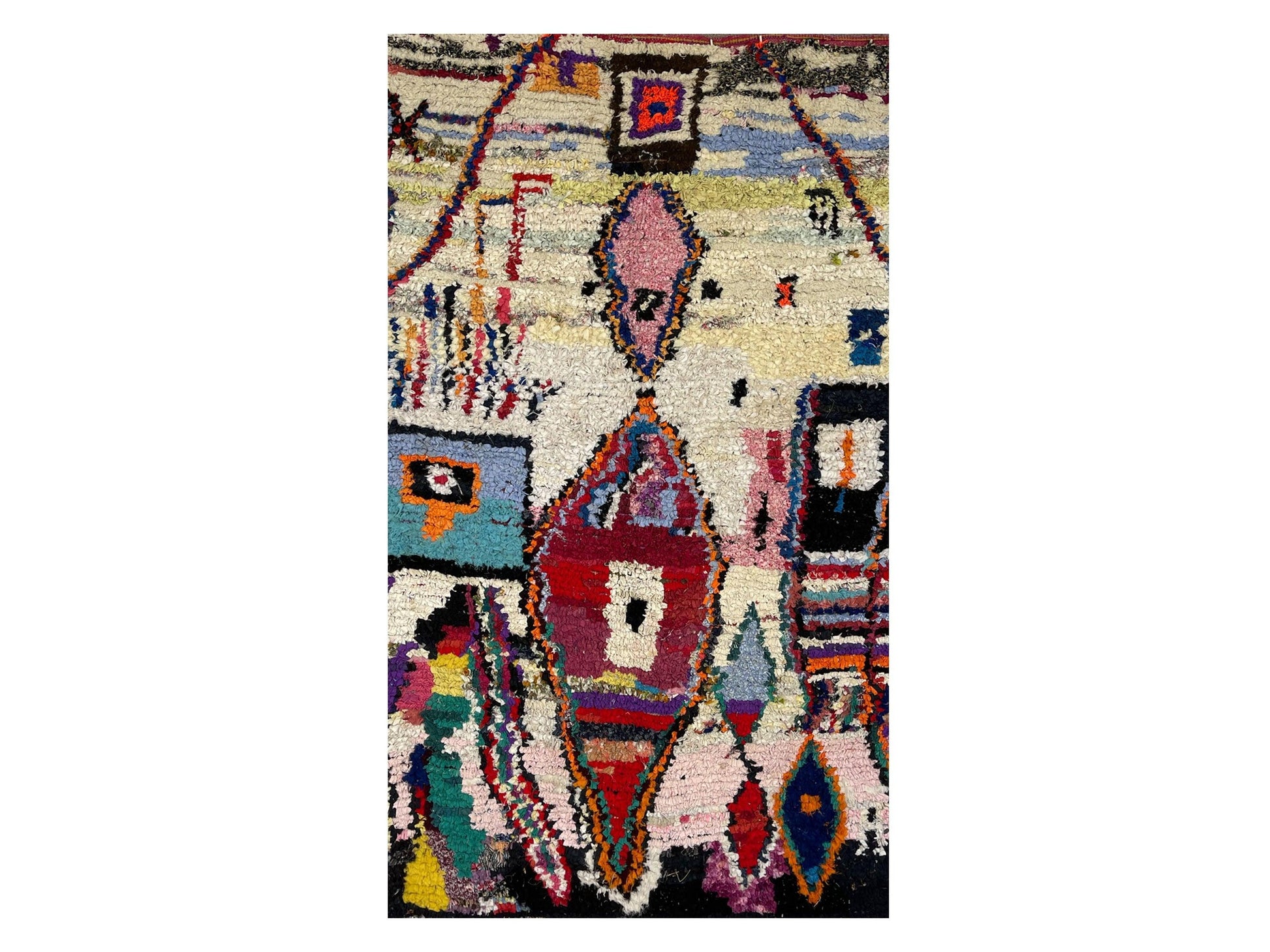 Vintage Moroccan Rug - Tharara Morocco Collection Boucherouite Rugs Of Morocco