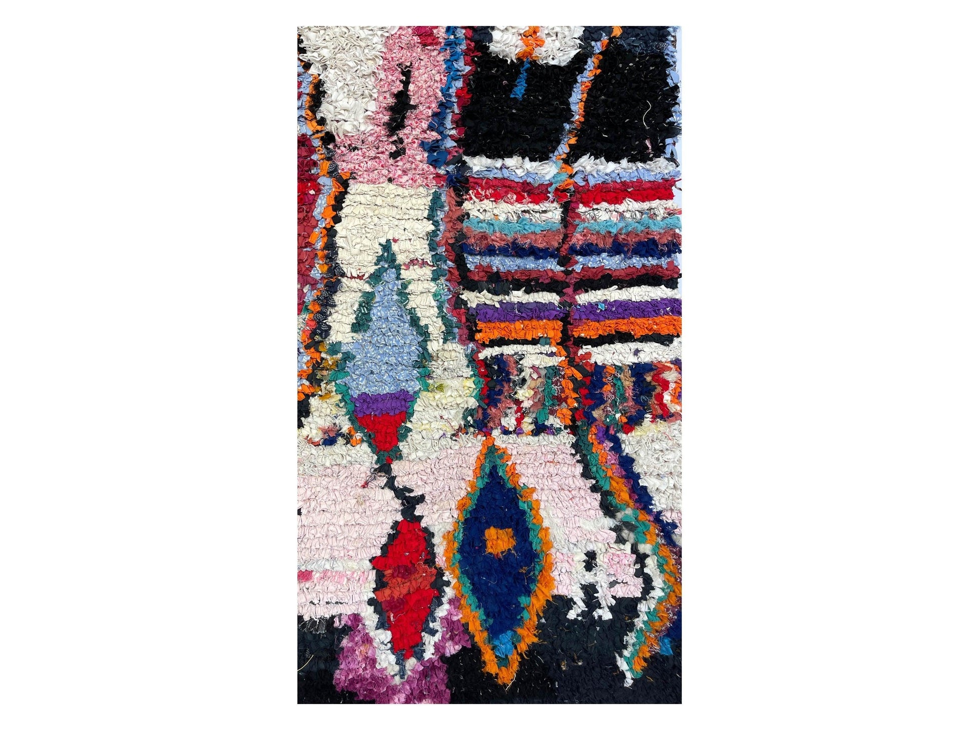 Vintage Moroccan Rug - Tharara Morocco Collection Boucherouite Rugs Of Morocco