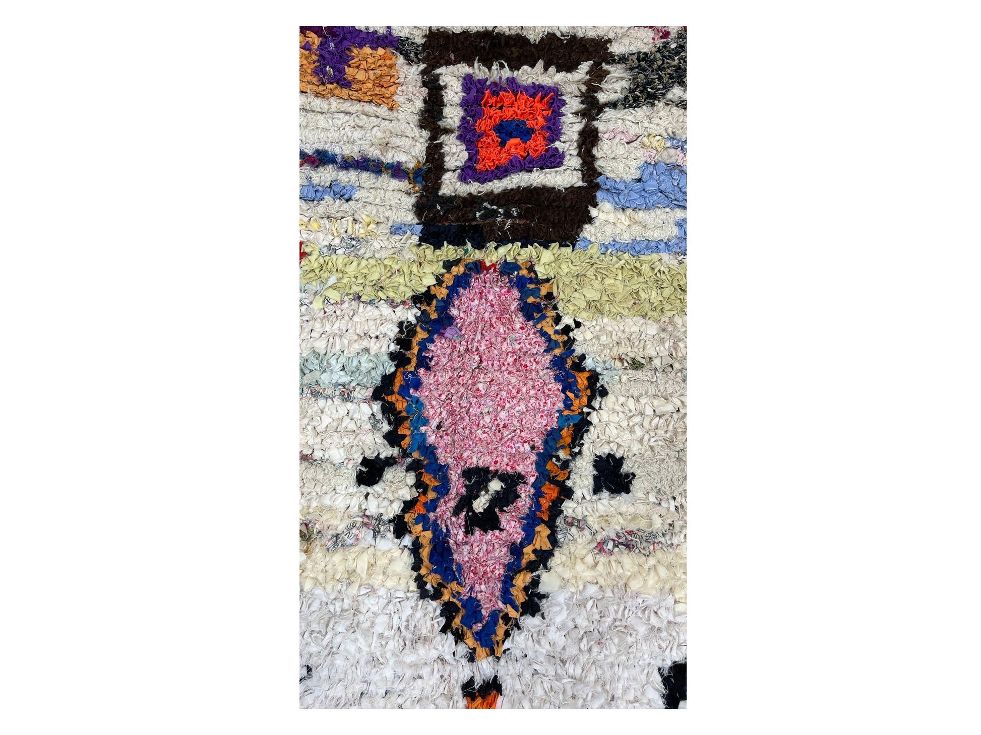Vintage Moroccan Rug - Tharara Morocco Collection Boucherouite Rugs Of Morocco
