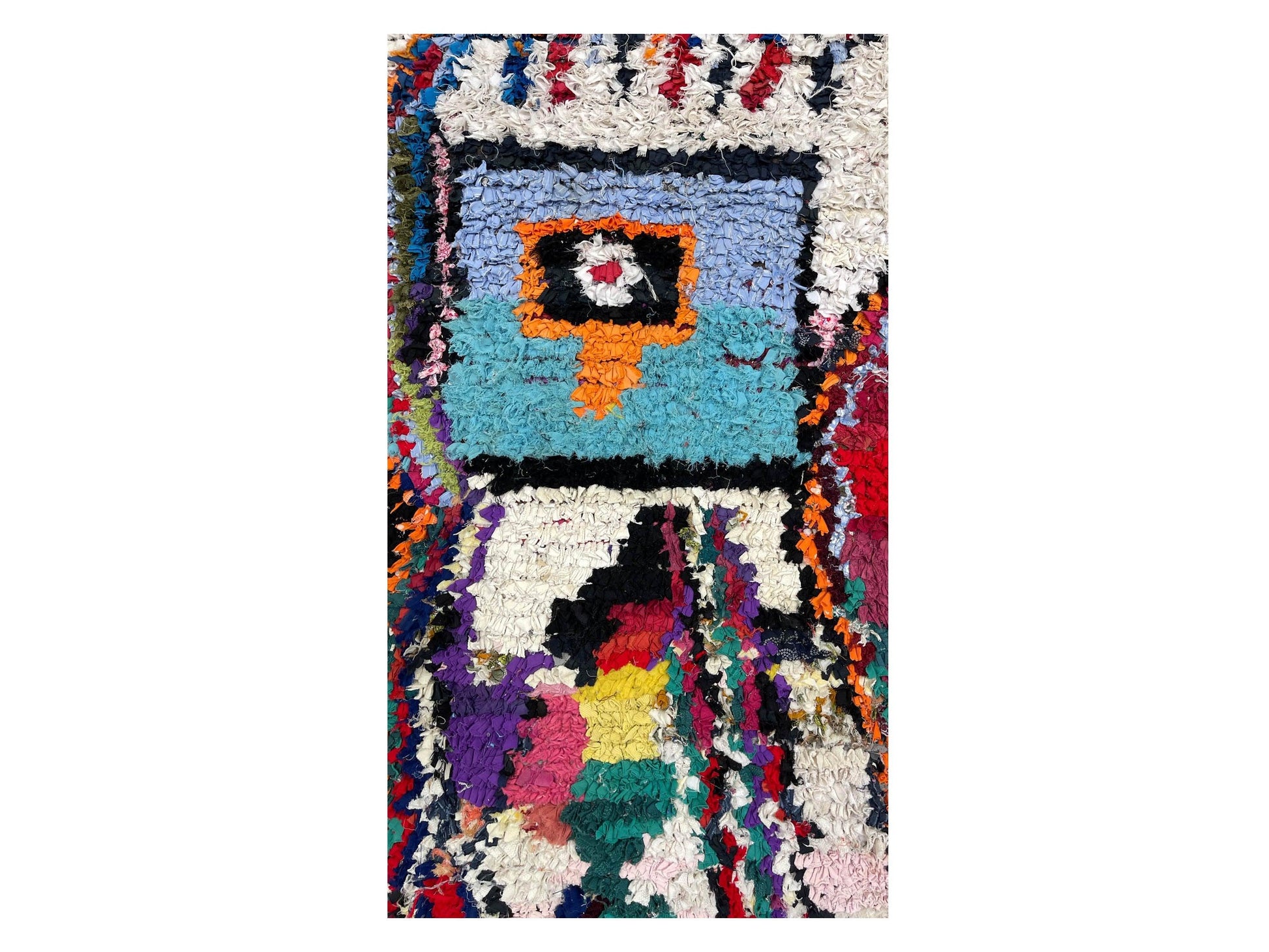 Vintage Moroccan Rug - Tharara Morocco Collection Boucherouite Rugs Of Morocco