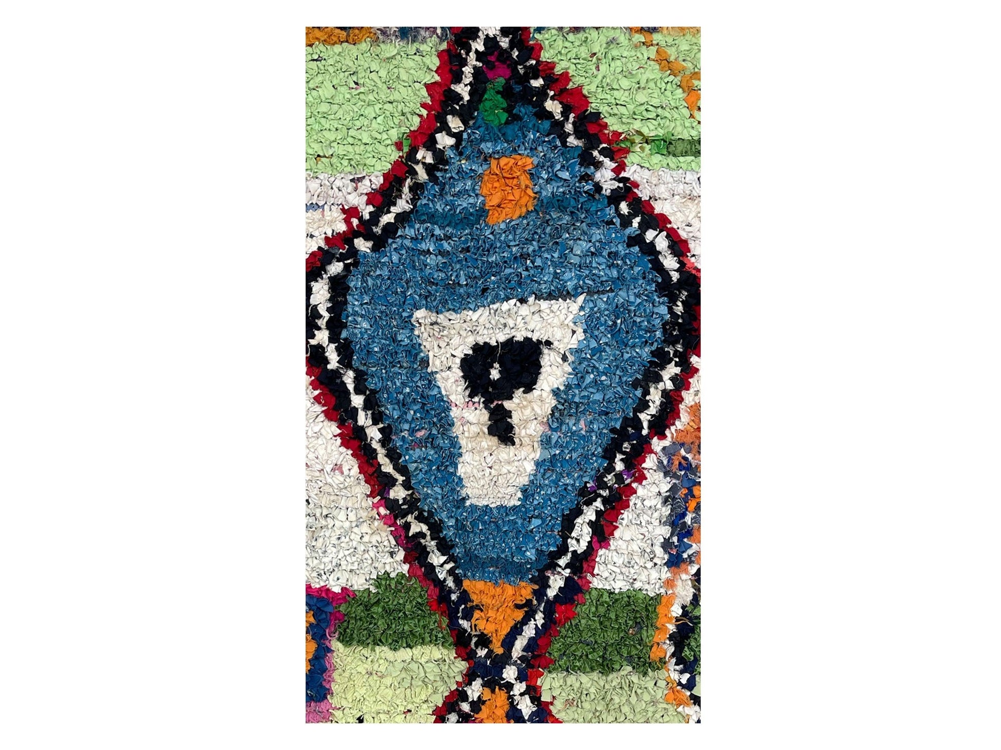 Vintage Moroccan Rug - Tharari Morocco Collection Boucherouite Rugs Of Morocco