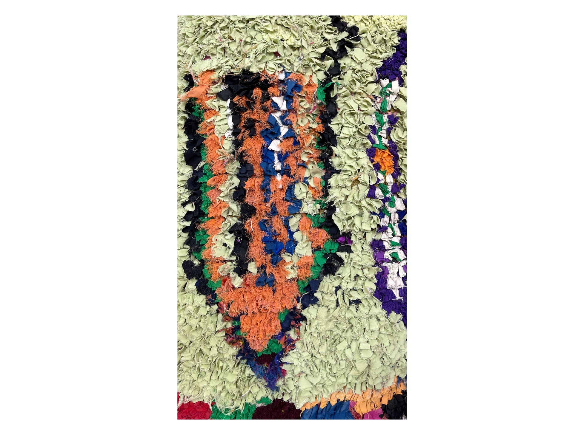 Vintage Moroccan Rug - Tharari Morocco Collection Boucherouite Rugs Of Morocco
