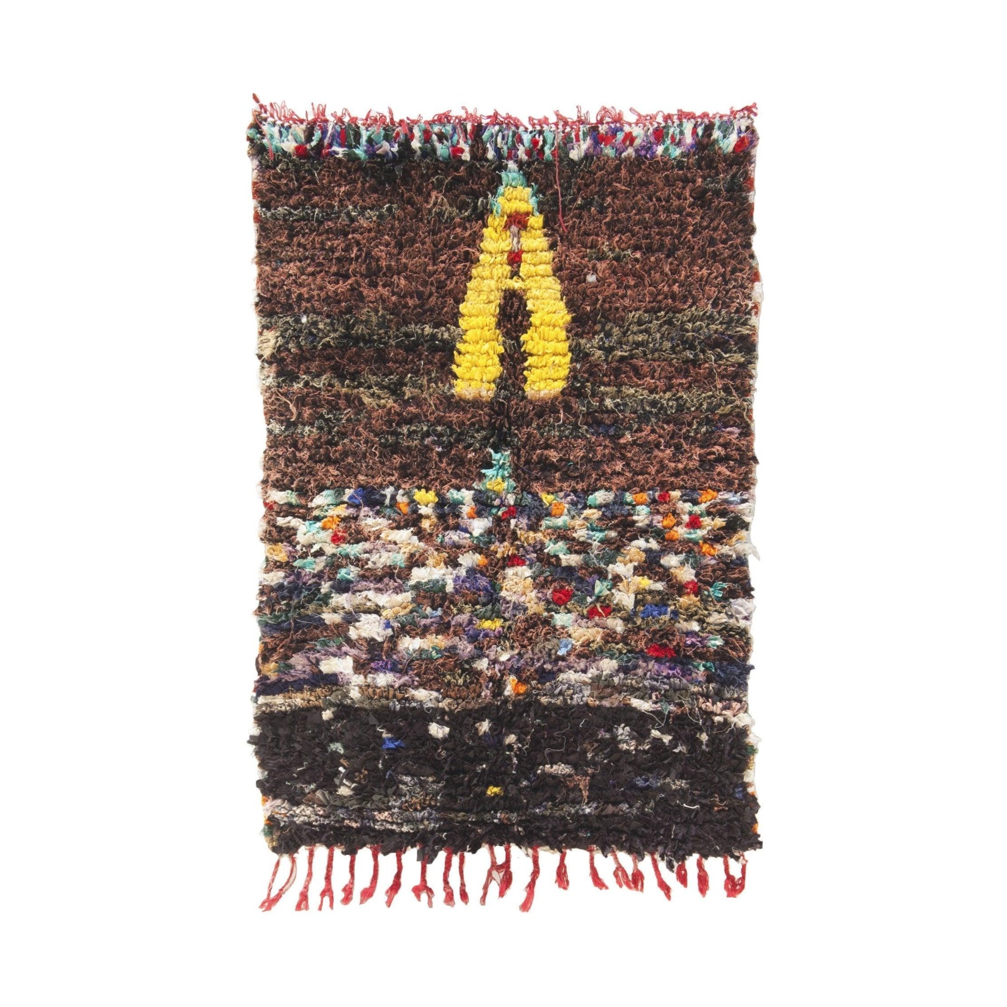 Vintage Moroccan Rug - Tifawin Morocco Collection Boucherouite Rugs Of Morocco