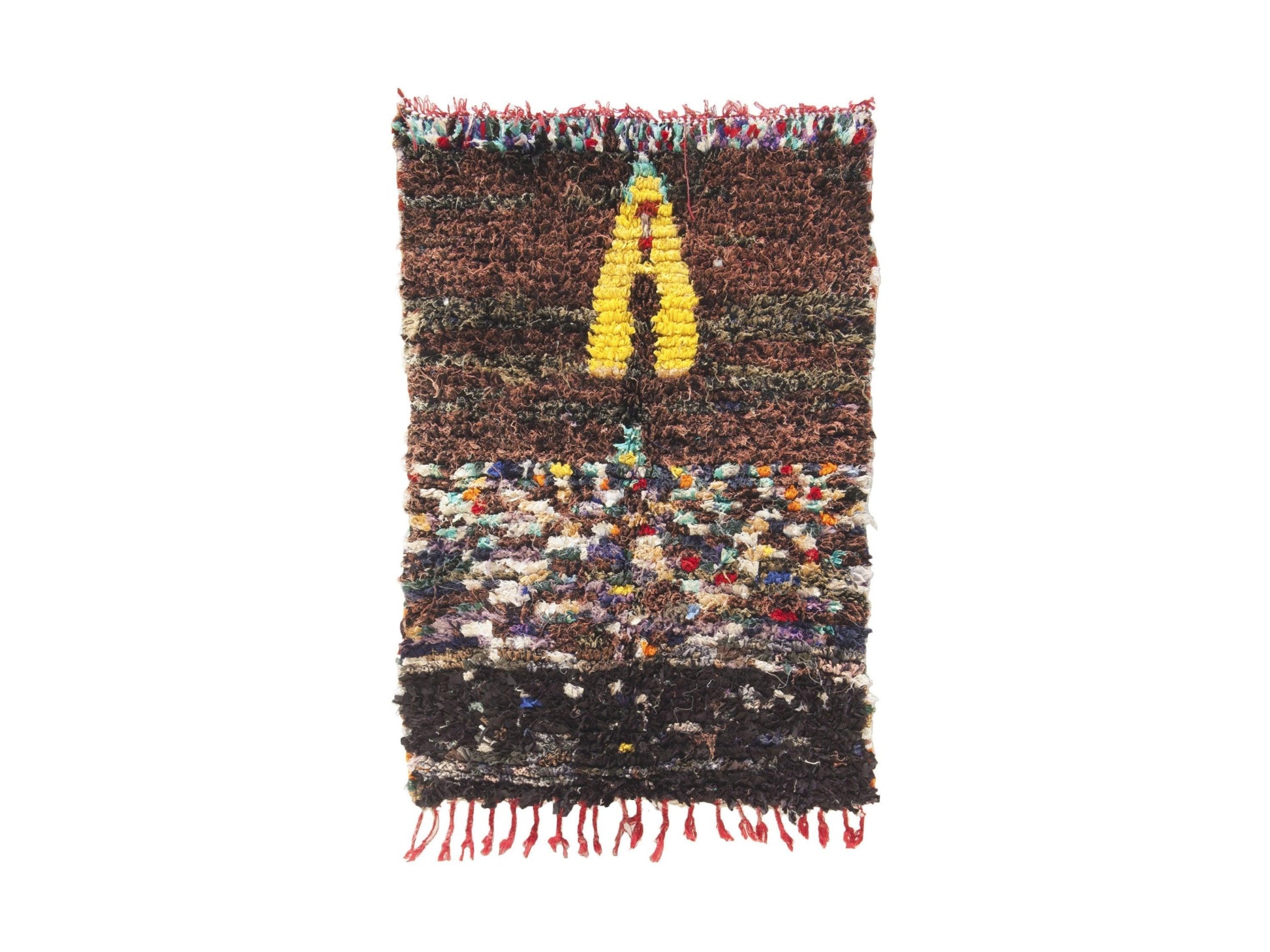 Vintage Moroccan Rug - Tifawin Morocco Collection Boucherouite Rugs Of Morocco