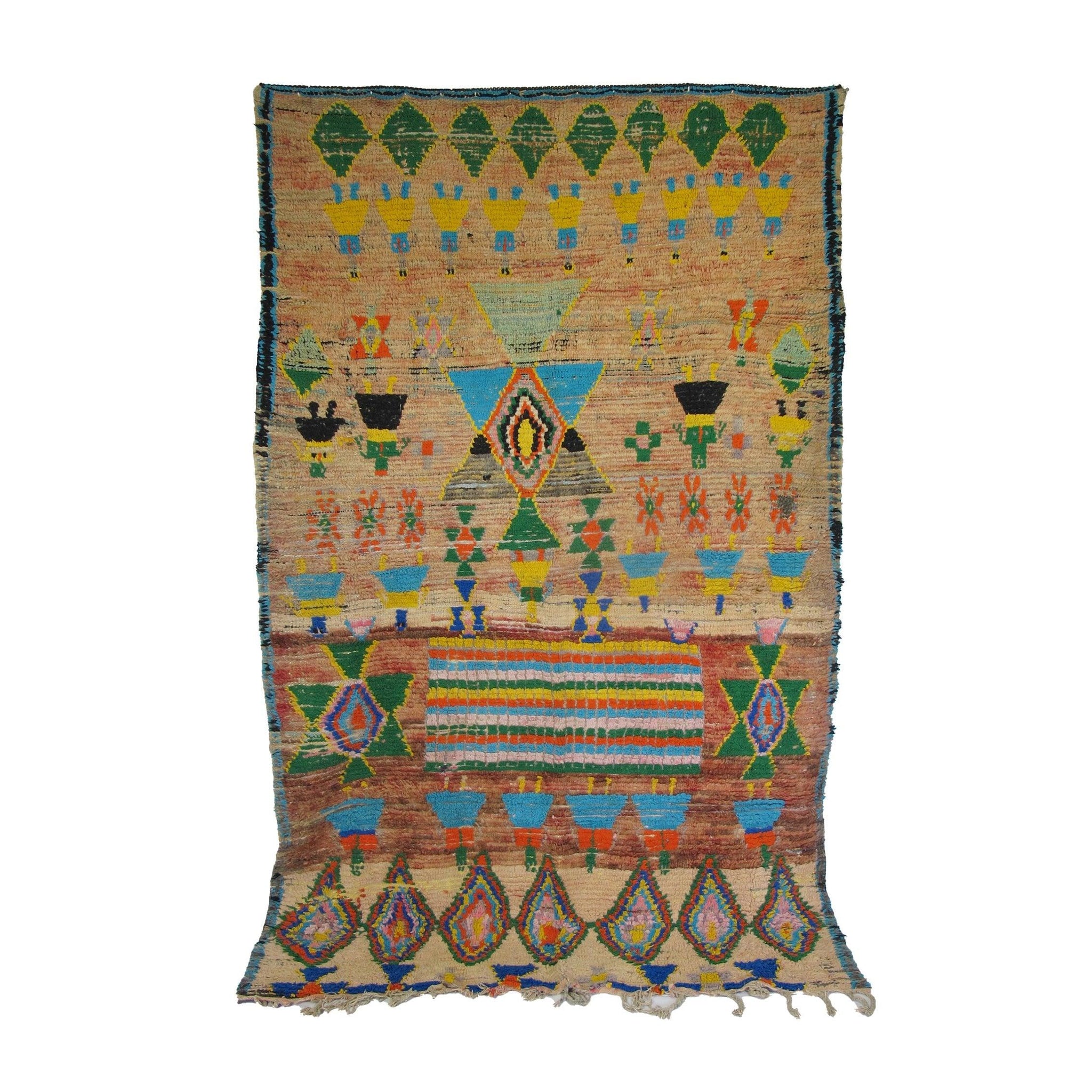 Vintage Moroccan Rug - Tinhainan Morocco Collection Boujaad Rugs Of Morocco