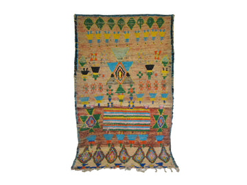 Vintage Moroccan Rug - Tinhainan Morocco Collection Boujaad Rugs Of Morocco