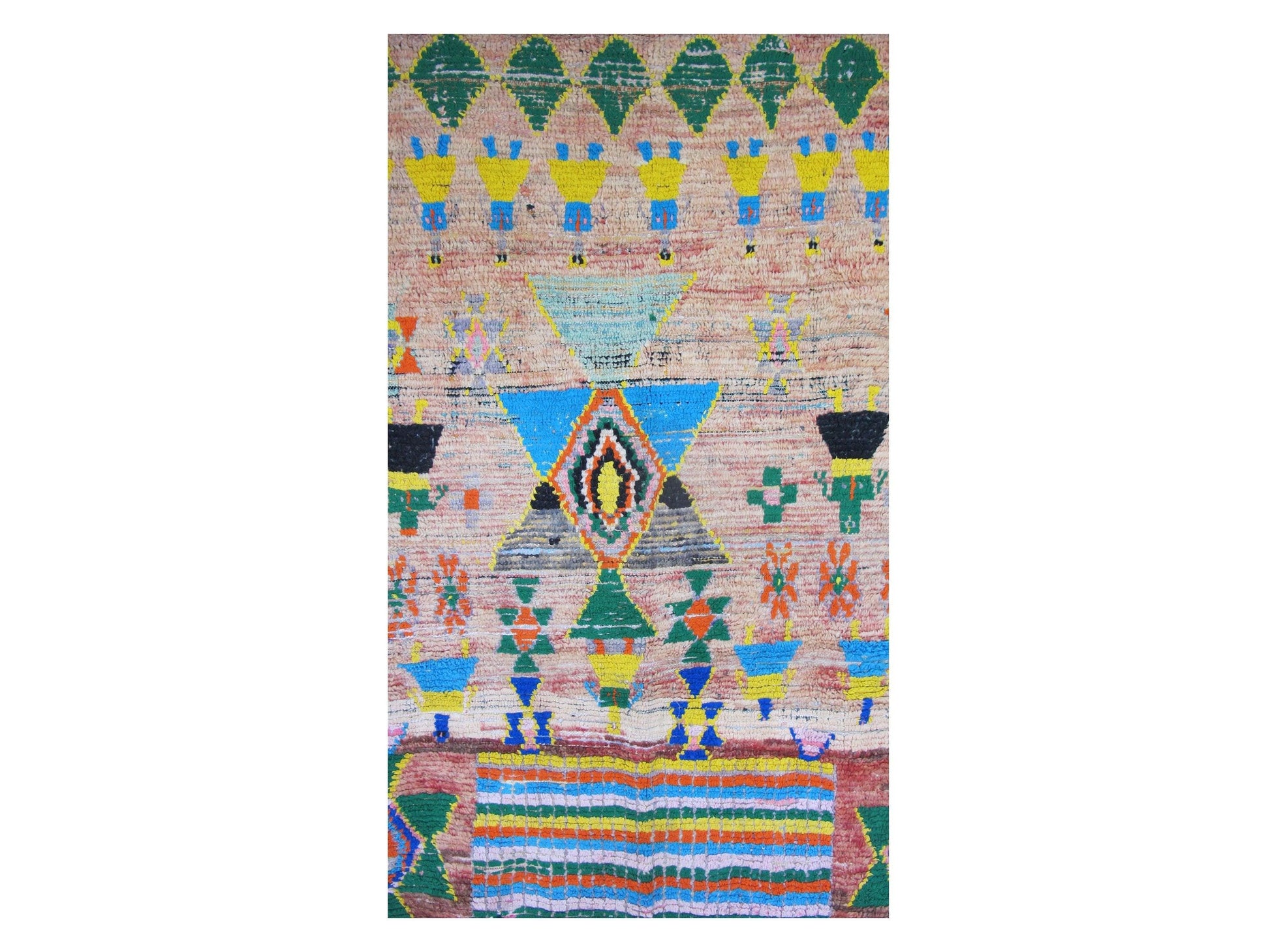 Vintage Moroccan Rug - Tinhainan Morocco Collection Boujaad Rugs Of Morocco