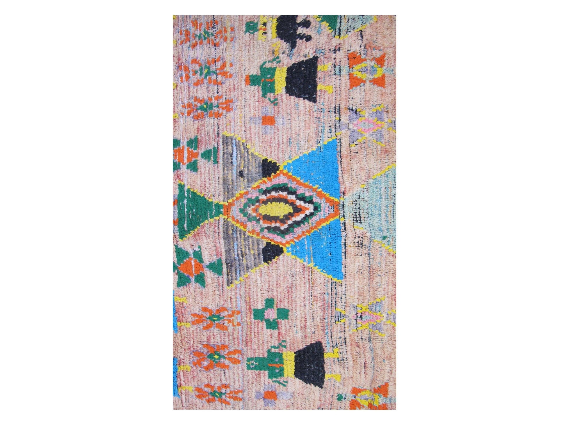 Vintage Moroccan Rug - Tinhainan Morocco Collection Boujaad Rugs Of Morocco