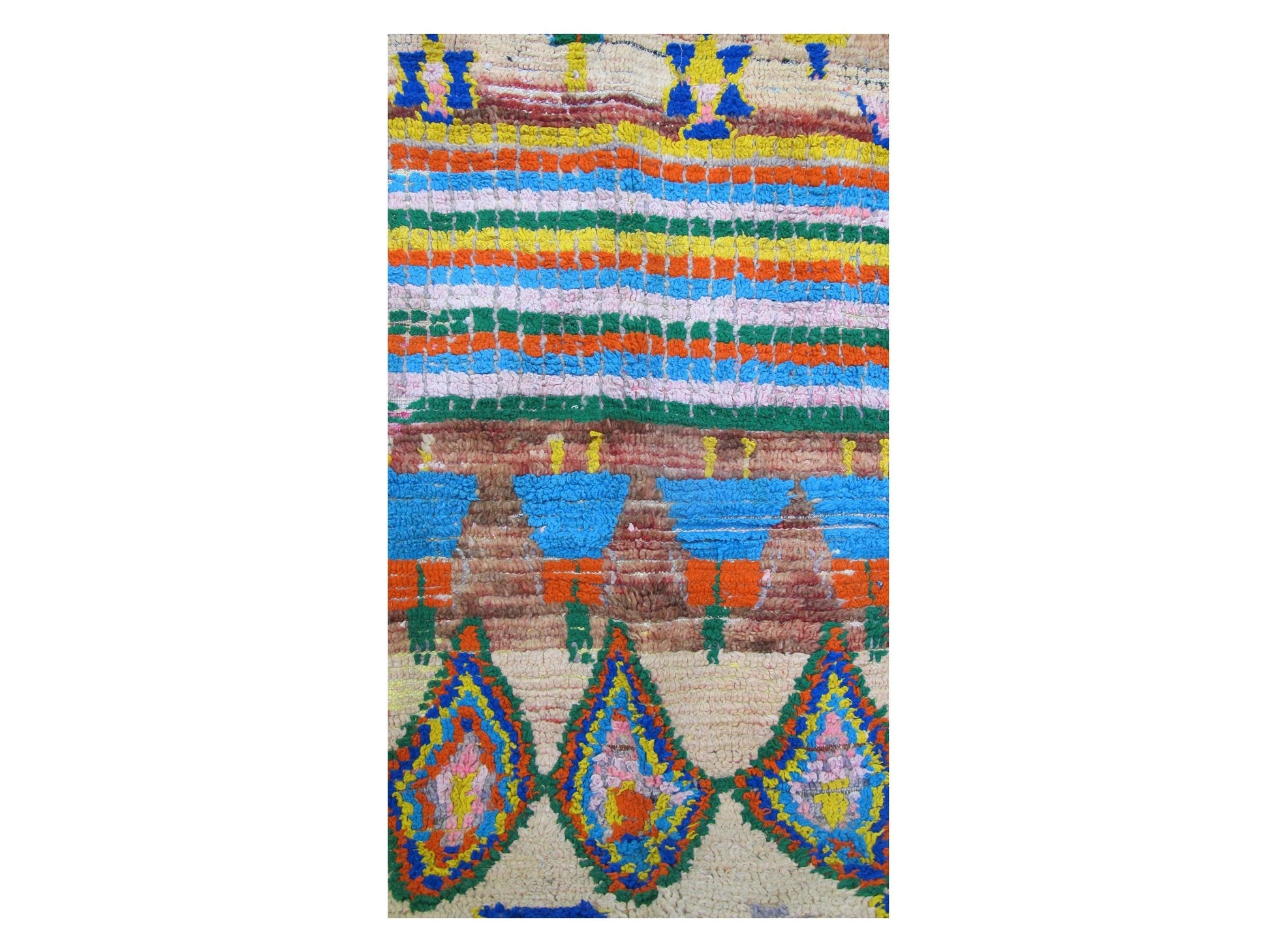 Vintage Moroccan Rug - Tinhainan Morocco Collection Boujaad Rugs Of Morocco