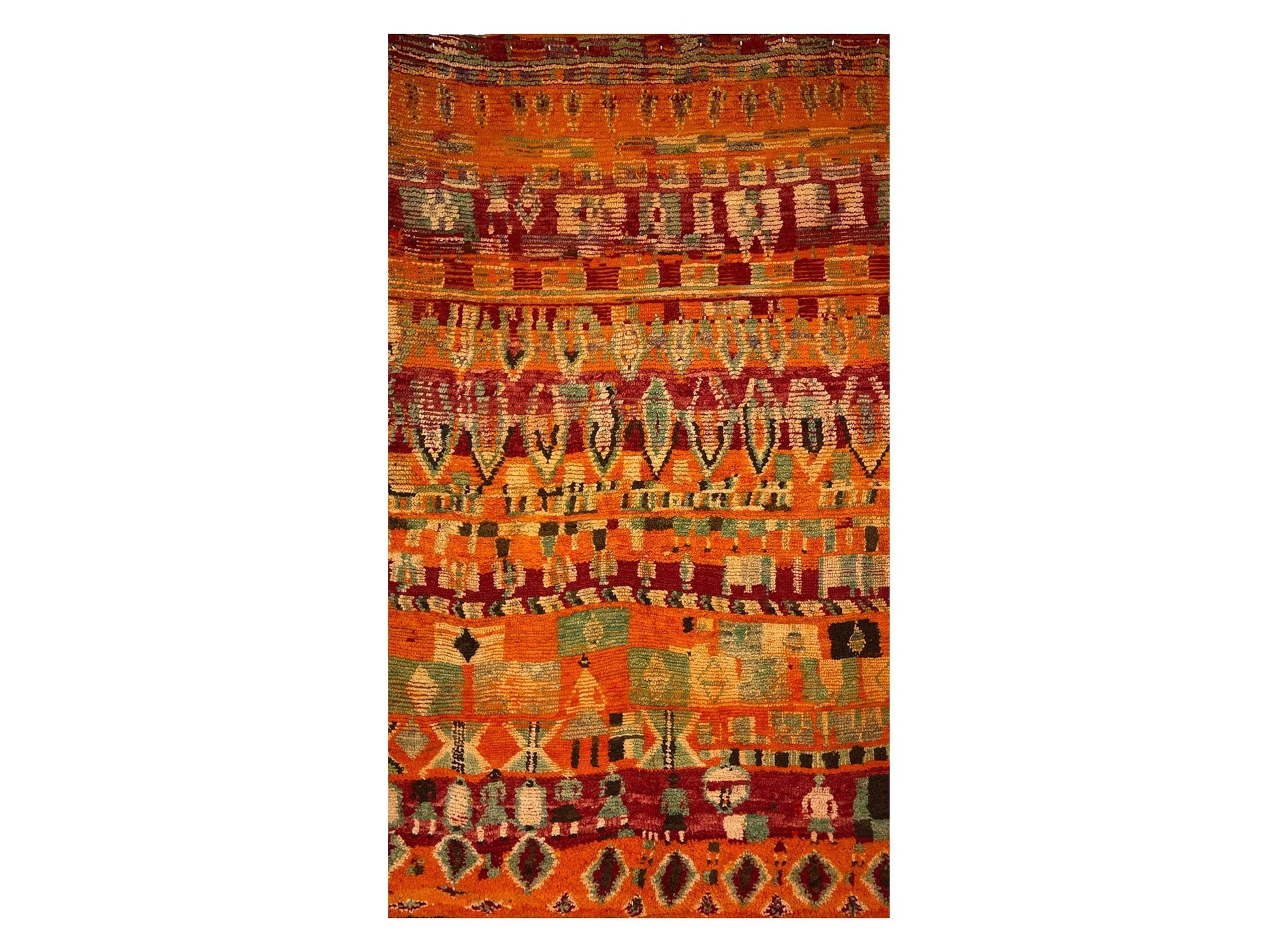 Vintage Moroccan Rug - Yufayur Morocco Collection Boujaad Rugs Of Morocco