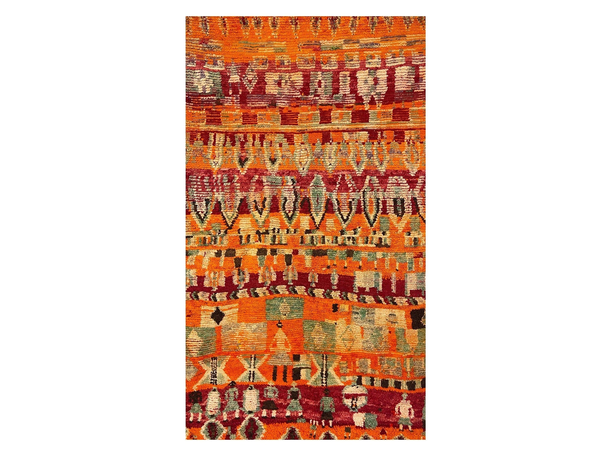 Vintage Moroccan Rug - Yufayur Morocco Collection Boujaad Rugs Of Morocco