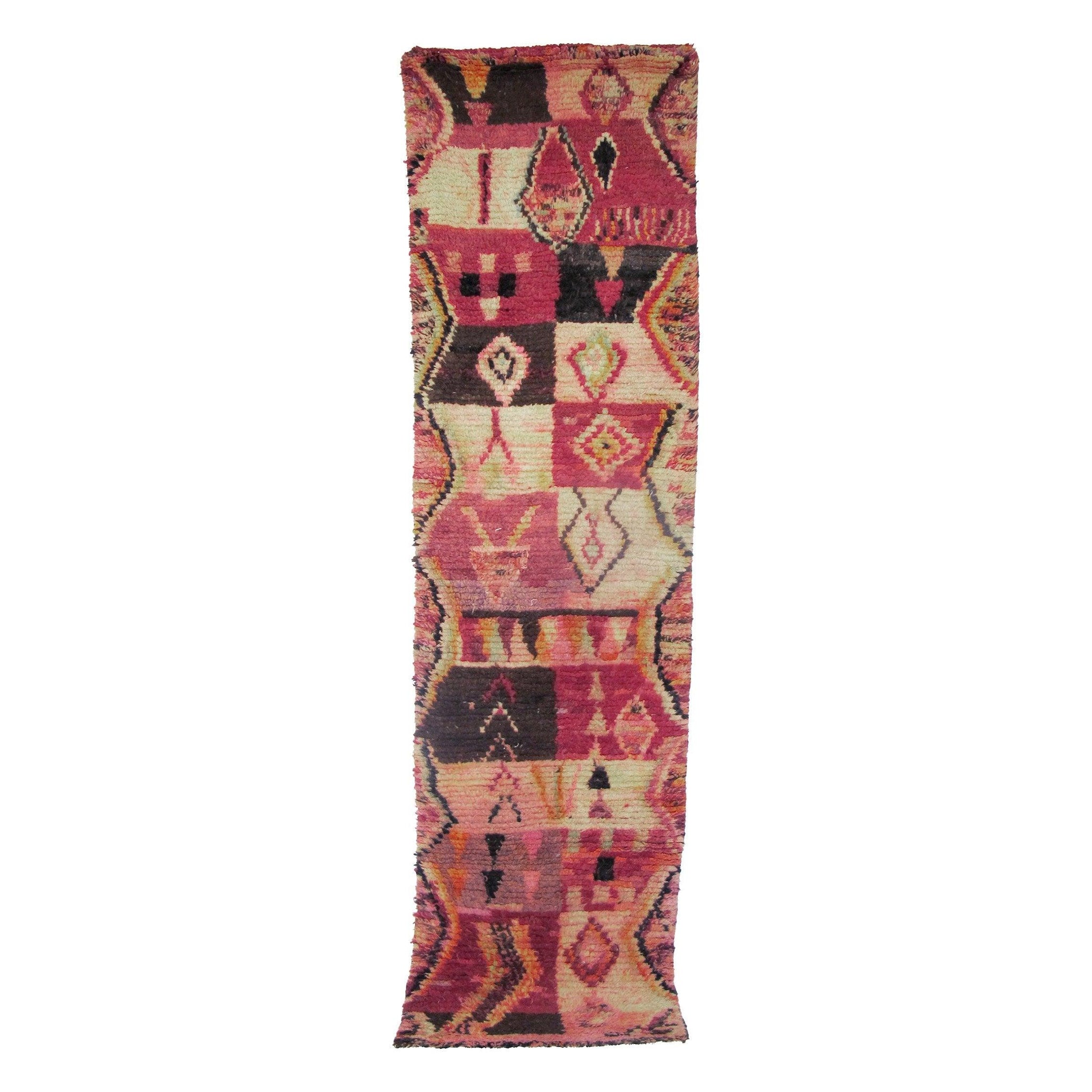 Vintage Moroccan Rug - Yufitrana Morocco Collection runners Rugs Of Morocco