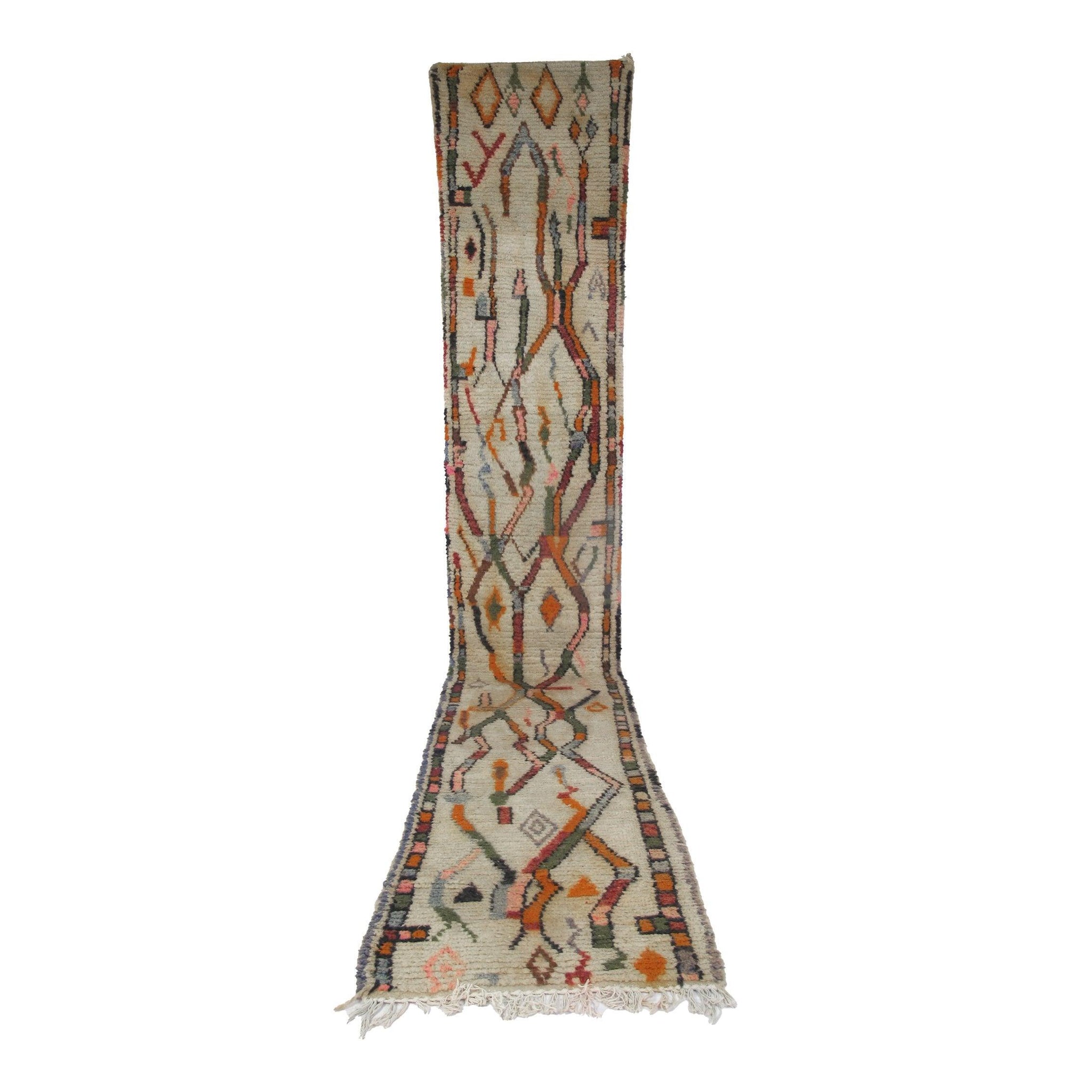 Vintage Moroccan Rug - Yufitri Morocco Collection runners Rugs Of Morocco