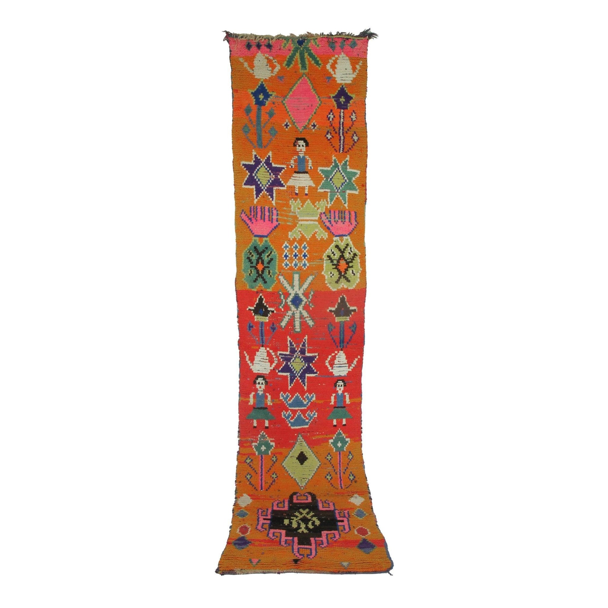 Vintage Moroccan Rug - Yuns Morocco Collection runners Rugs Of Morocco