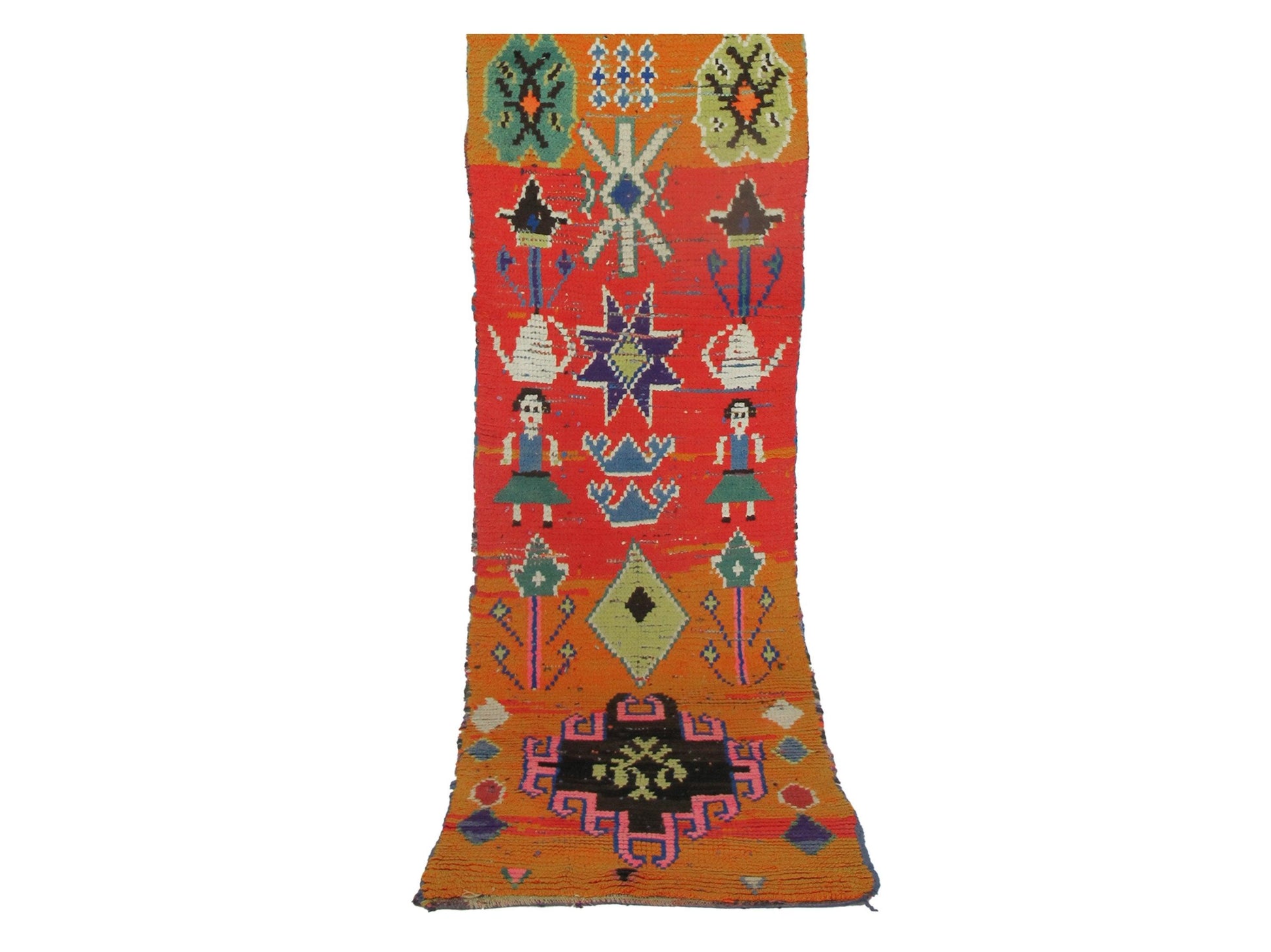 Vintage Moroccan Rug - Yuns Morocco Collection runners Rugs Of Morocco
